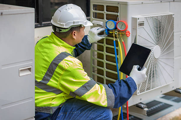 Professional Hvac technician working in Uniontown, OH